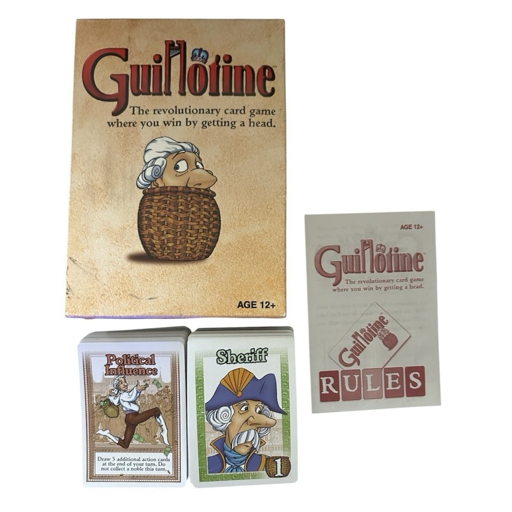 Guillotine Revolutionary Card Game Wizards of the Coast 2011 100%Complete Hasbro